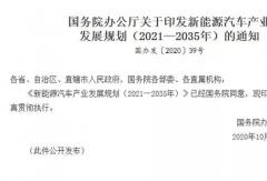 《新能源汽車產(chǎn)業(yè)發(fā)展規(guī)劃（2021~2035年）》發(fā)布，氫能源被重要提及